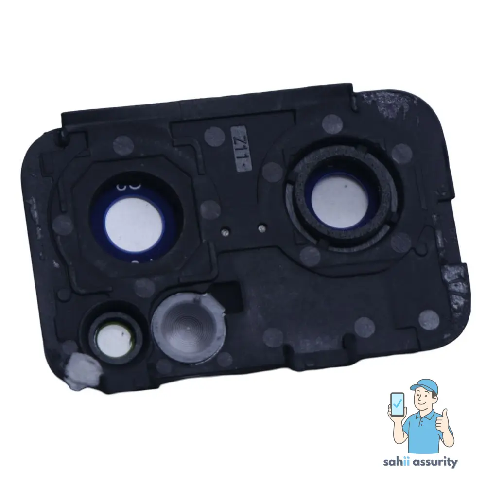 Camera Lens Glass with Frame for Oppo Reno7 5G Black thumbnail